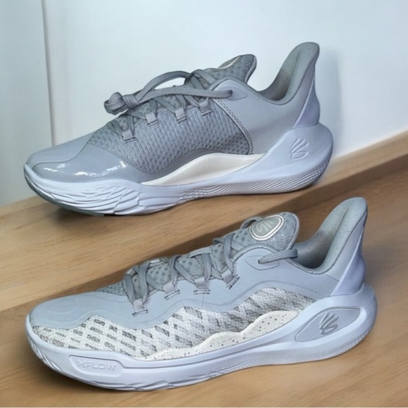Under Armour Curry 11 Team  Shoes White/Grey - Picture 1 of 11